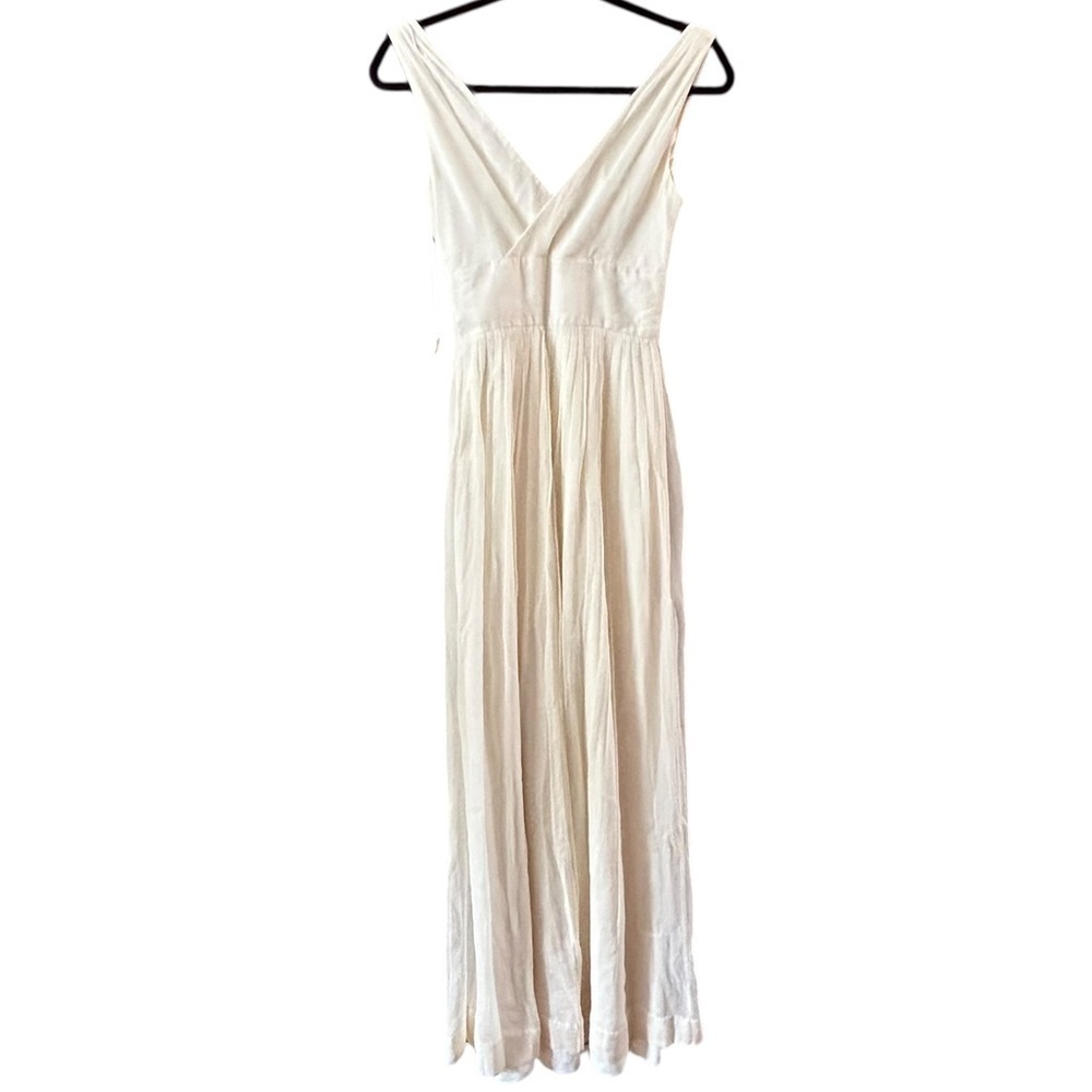 J.Crew Sophia Gown Silk In Silk Chiffon Ivory Size 0 - Picture 5 of 14